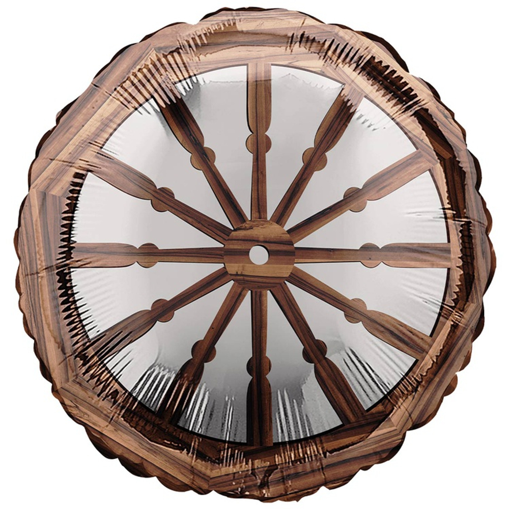 Шар Фольгированный Штурвал морской (Коричневый)