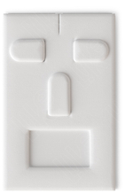 Вкладыш 13/наклонный/для гарнитура/3 язычка/окошко для бирки/прорезь для нитки