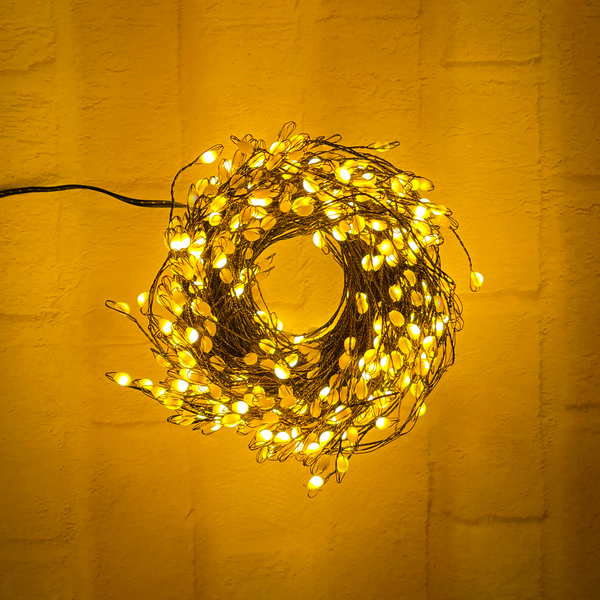 Гирлянда 1м Snake Light Капли Макро на черном проводе 400 ламп