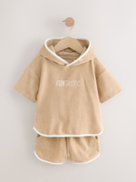 Пончо и шорты в комплекте для мальчика Next E92-312, Песочный