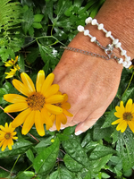 Чокер ручной работы из перламутра и бисера "На удачу"