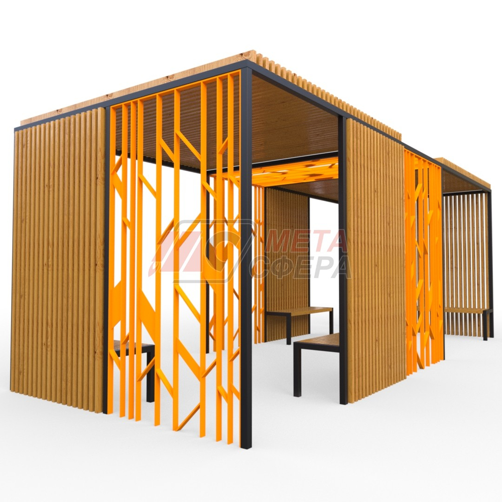 Пергола Астория со скамейками