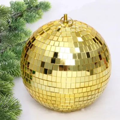Новогодний шар 20 см «Shining Disco», Золото