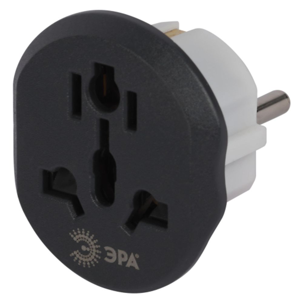 Разветвитель электрический ЭРА SP-1e-UVL универсальный на 1 розетку 16А белый