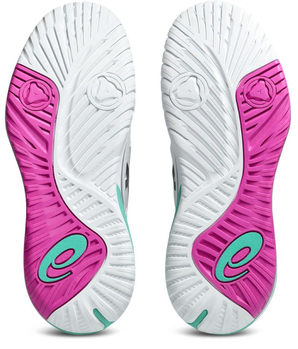 Мужские кроссовки теннисные Asics Gel-Resolution X - white/aurora green