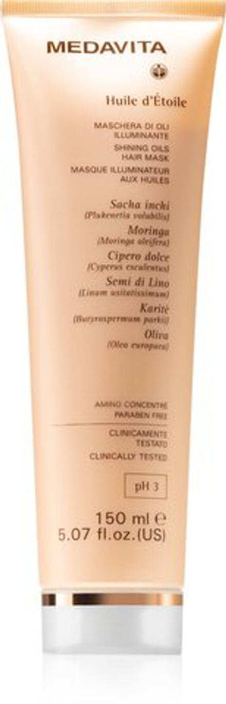 Medavita Huile d'Étolle Shinning Oils Hair Mask - масляная маска для волос /   150  ml  / GTIN 8033928506462