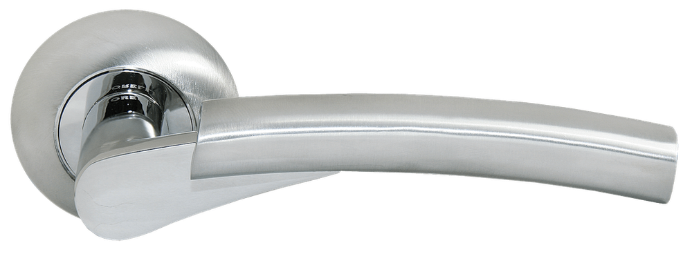 Дверные ручки Morelli "HALL" MH-19 SC/CP Цвет - Матовый хром/полированный хром