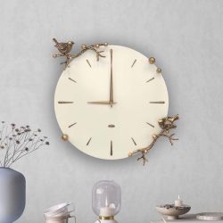 Часы настенные Терра Колор Кремовый белый Амбер