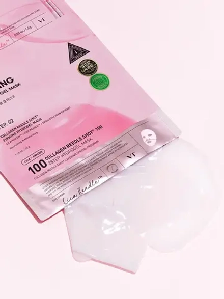 VT Cosmetics Двухступенчатая гидрогелевая маска с микроиглами и коллагеном Collagen Reedle Shot 100 2Step Hydrogel 33 гр