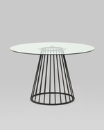 Стол обеденный Ливерпуль 120*120 стекло