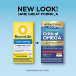 Renew Life, Norwegian Gold®, рыбий жир Critical Omega™, 120 капсул из рыбьего желатина