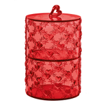 Набор кофетниц love, акрил, красный, 2 шт.