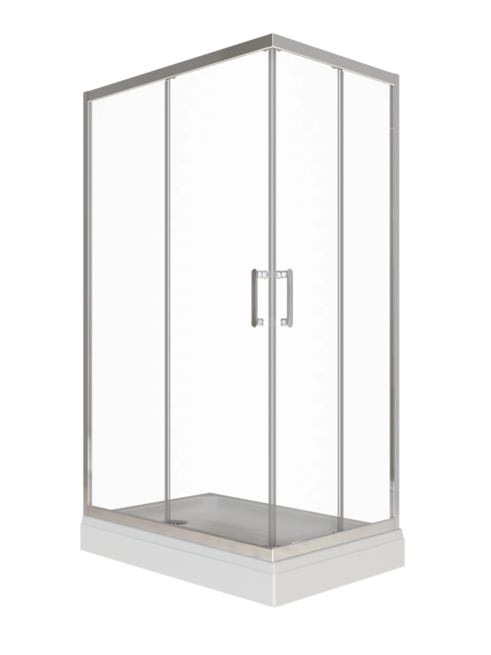 Душевое ограждение Triton Фикс-Хром 120х90