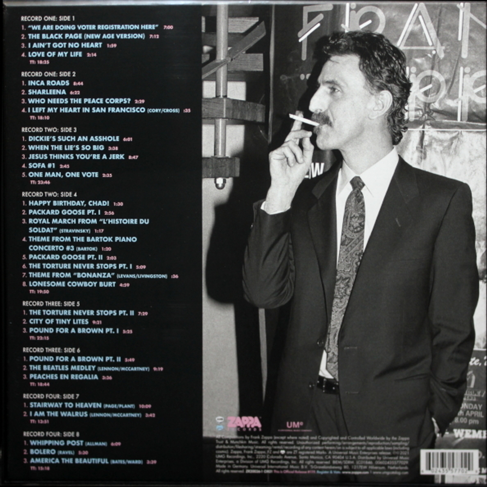 Frank Zappa / Zappa '88 - The Last U.S. Show (4LP)