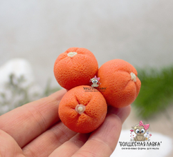 Силиконовая форма Тройник мандарина