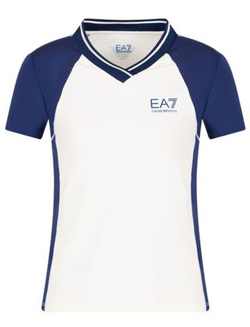 Женская теннисная футболка EA7 Woman Jersey - разноцветный