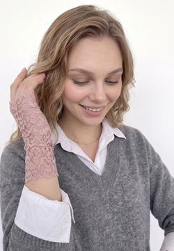 Митенки 0617-01 пудровый