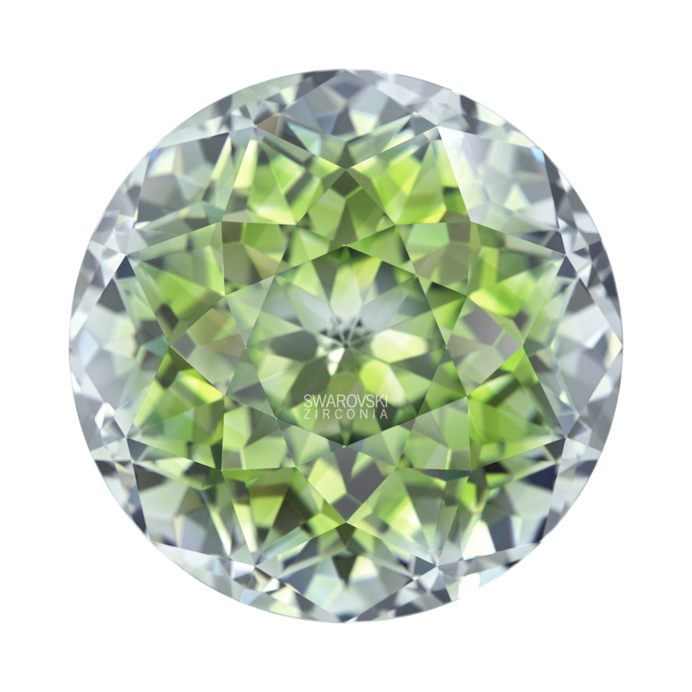 Фианит Круглый «Розовый куст»