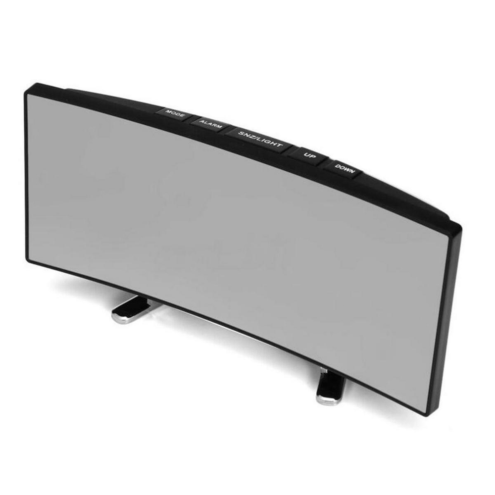 Часы-будильник настольные LED Космос 6507 черный корпус