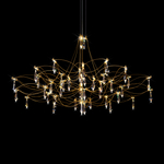 Подвесная светодиодная люстра Loft It Mira 10590/1000 Gold Asfour
