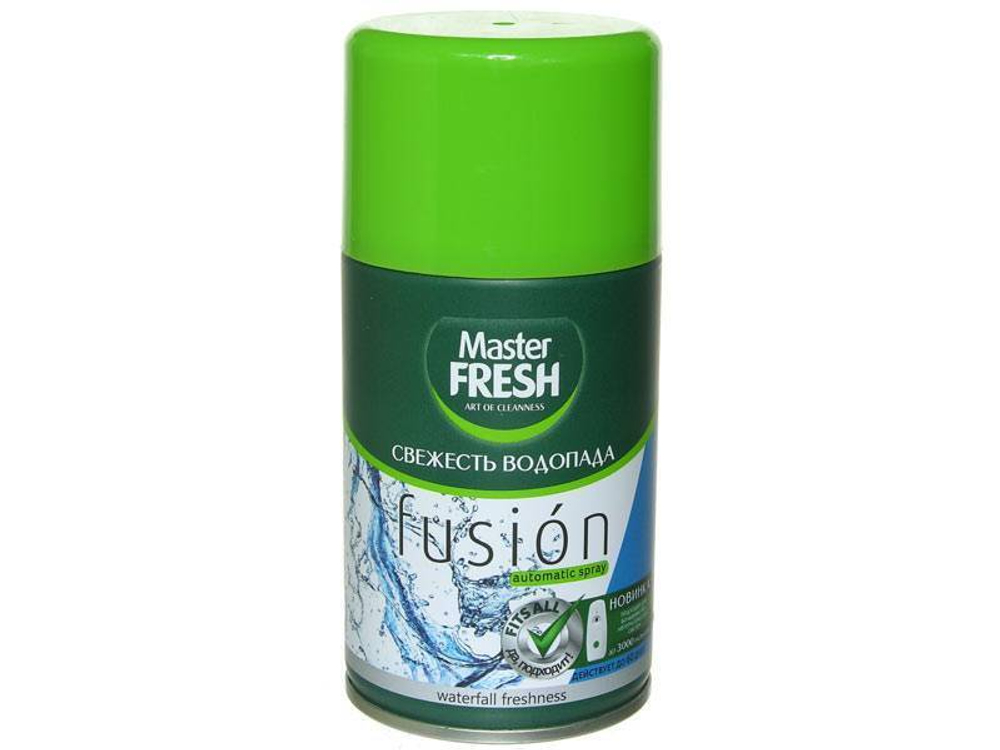 Освежитель воздуха сменный баллон для авт спрея Свежесть водопада 250мл MFRAF Master FRESH