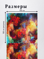 Оксфорд с принтом 2 метра №1 240 D