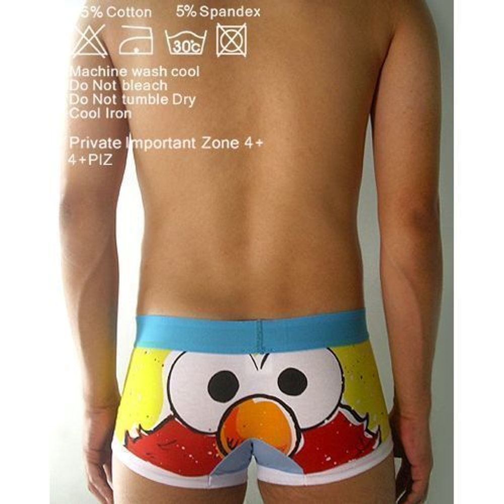 Мужские трусы боксеры желтые 4+piz angry bird Boxer