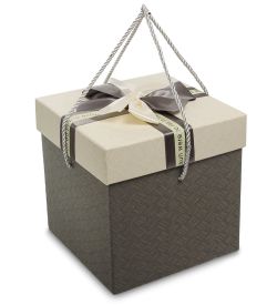 WF-84/1-B Коробка «Квадрат» цв.сер./беж.