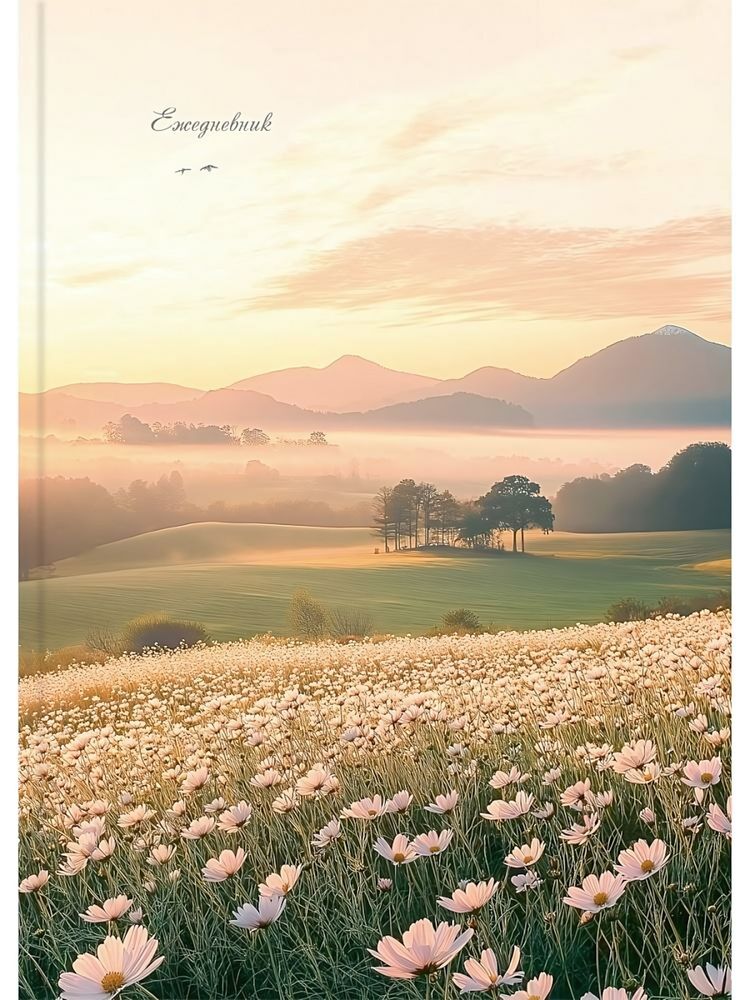 Ежедневник А5 128л. недатир. "Природное умиротворение-2" 7БЦ, мелов.облистер (Проф-Пресс)