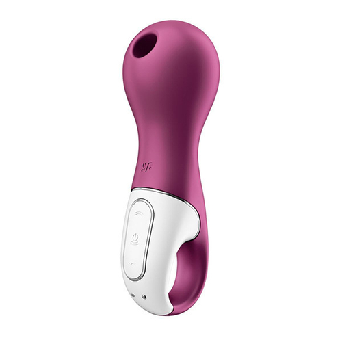 Малиновый вакуум-волновой вибростимулятор 15,8см Satisfyer Lucky Libra