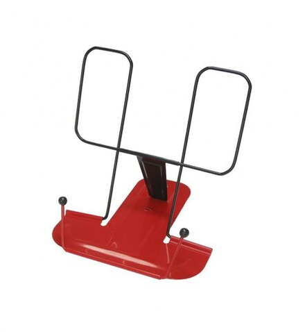 Подставка для книг, полностью металл, красная