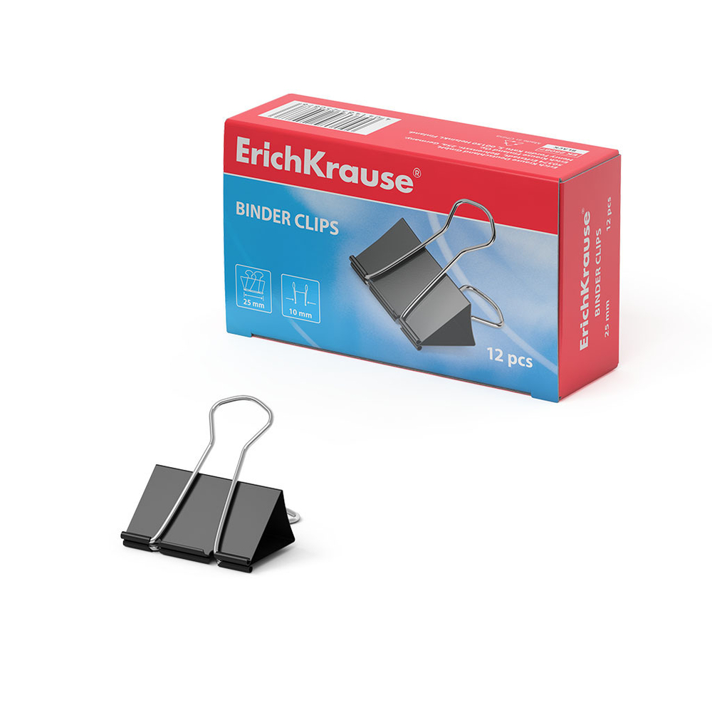 Зажим для бумаги 25мм ErichKrause 25087