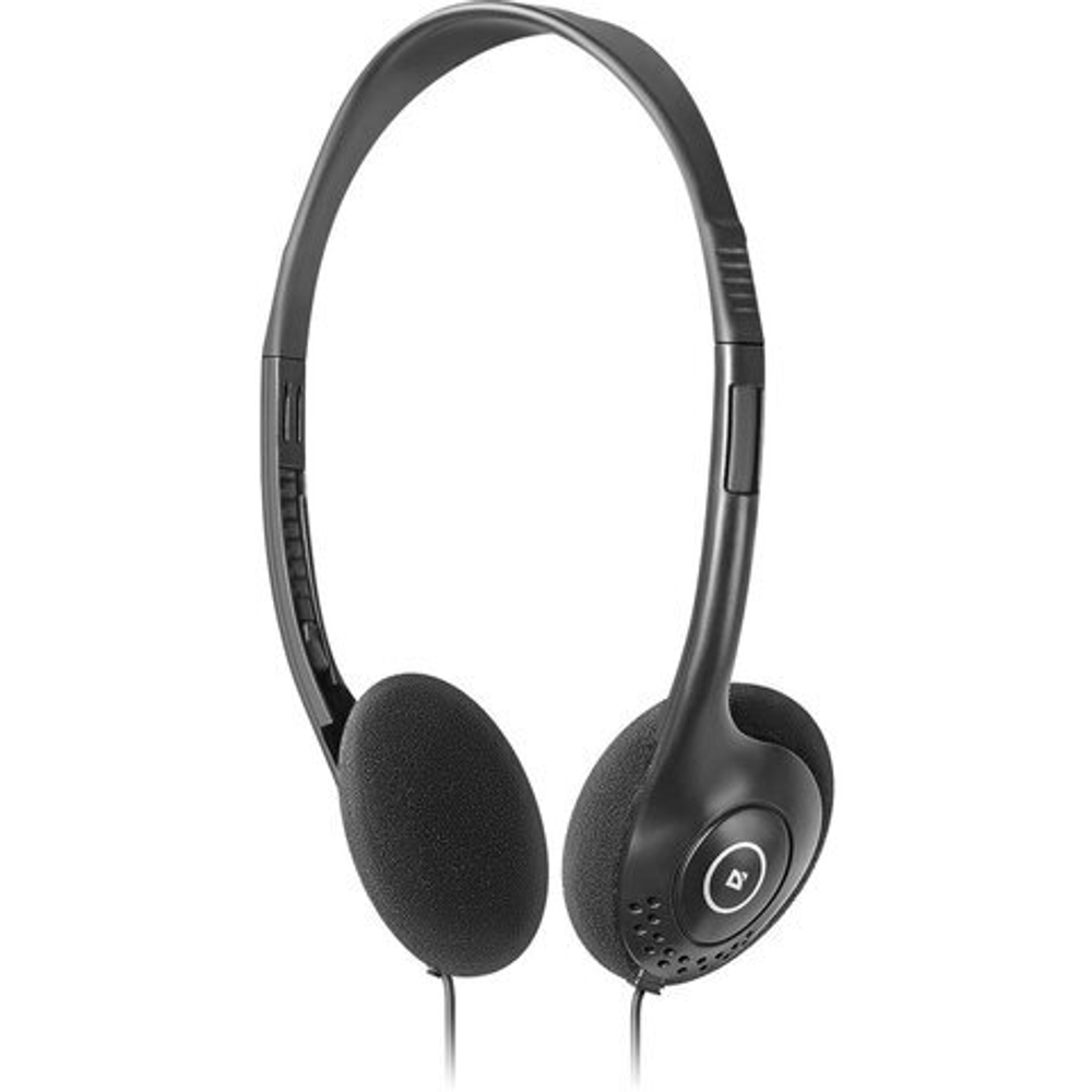 Наушники DEFENDER Aura 101, проводные, 1,8 м, накладные, черные,