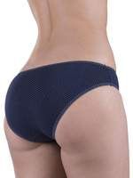 Хлопковые слипы с принтом горошек (Размер: M) (Цвет: синий)