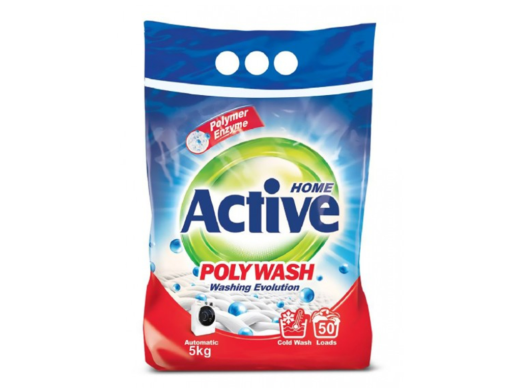 ACTIVE ИРАН / Стиральный порошок автомат "Poly Wash" 5 кг х 2