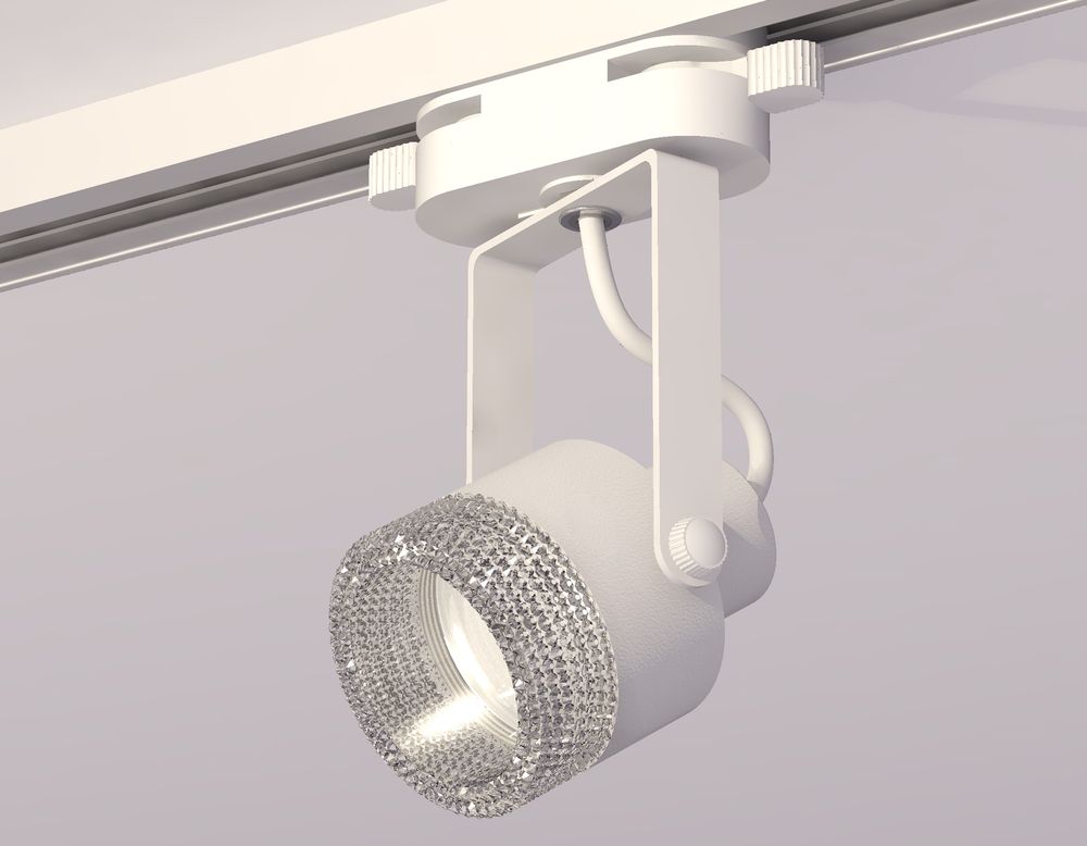 Ambrella Комплект трекового однофазного светильника с композитным хрусталем Track System XT6601060