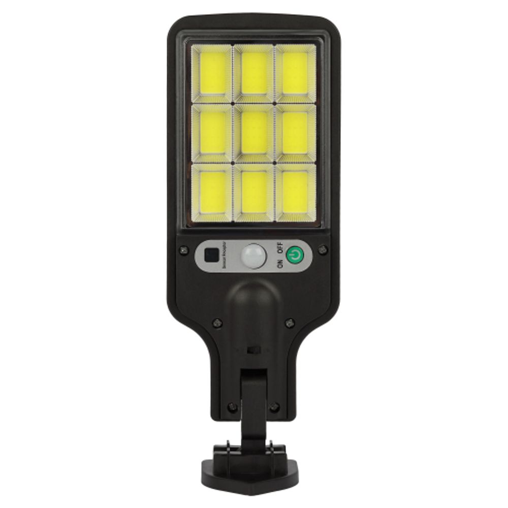 Светильник уличный ЭРА ERAKCS25-02 на солнечной батарее 10Вт 300 Лм 5000К 100 LED COB с датчиком движения ПДУ IP44 | Садовые фасадные светильники