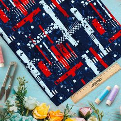 Ткань барби режим сна на тёмно-синем фоне