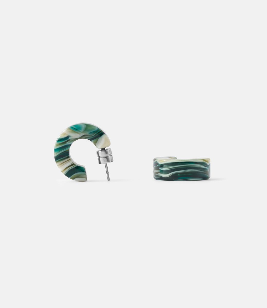 Machete Muse Hoops in Stromanthe — серьги из ацетата