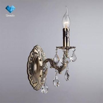 Бра с хрусталем 212/1 античная бронза Strotskis Juliana Bogate's