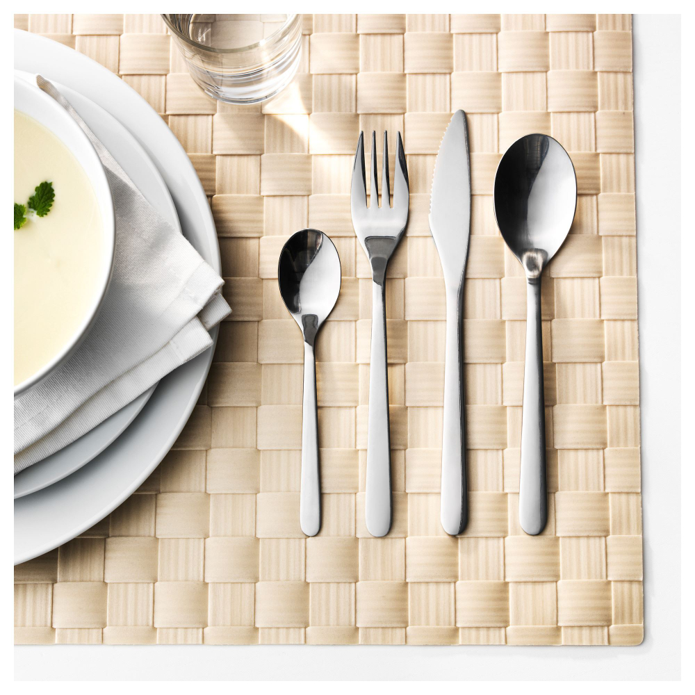Набор столовых приборов на 6 персон IKEA FORNUFT (ФЁРНУФТ), Нержавеющая сталь, 24 шт