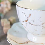 Чайный набор 12 предметов 220мл "Золотой мрамор" (00110487)