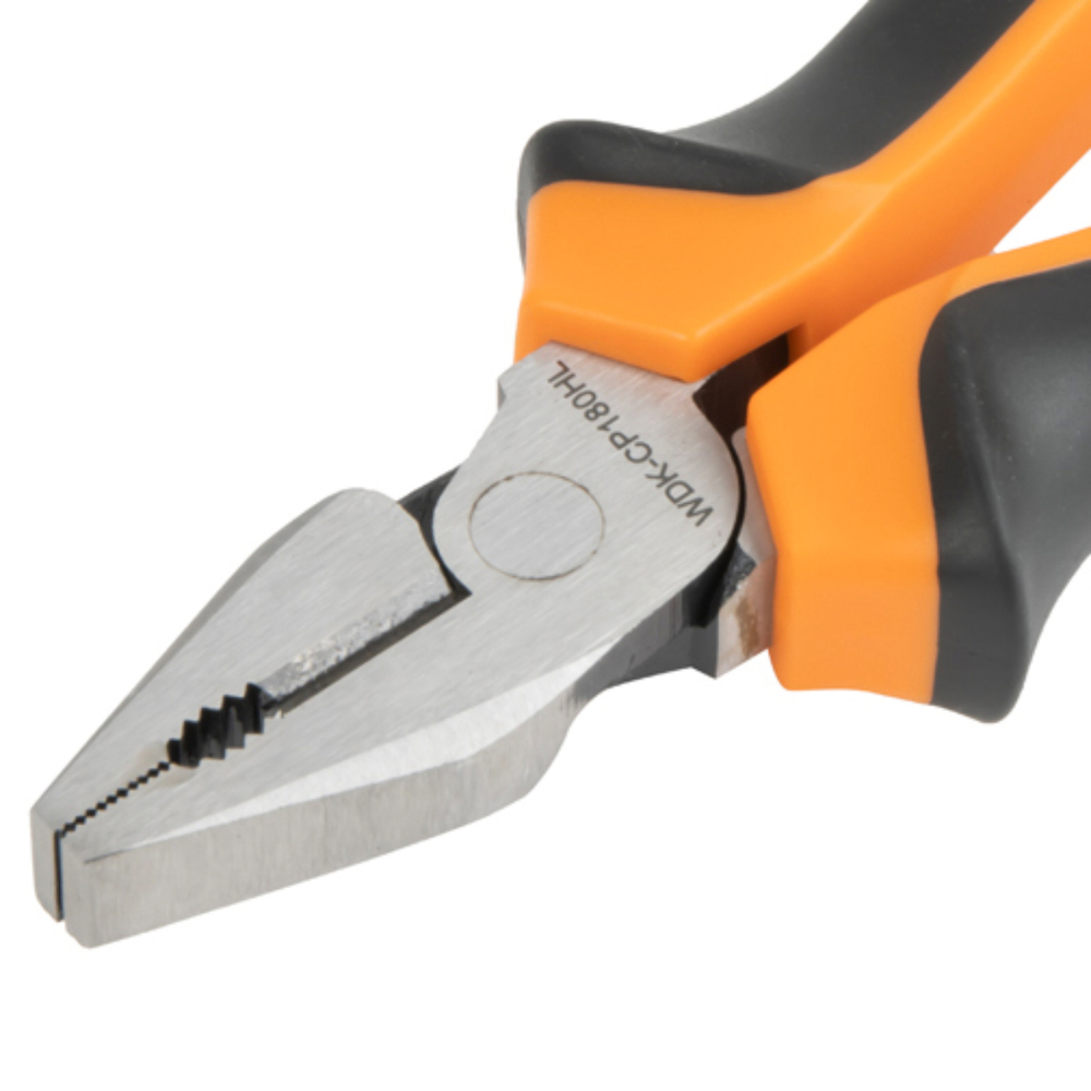 WDK-CP180HL Плоскогубцы с двухкомпонентной рукоятью, 180 мм