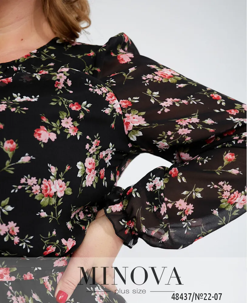 Платье 22-07-черный Minova