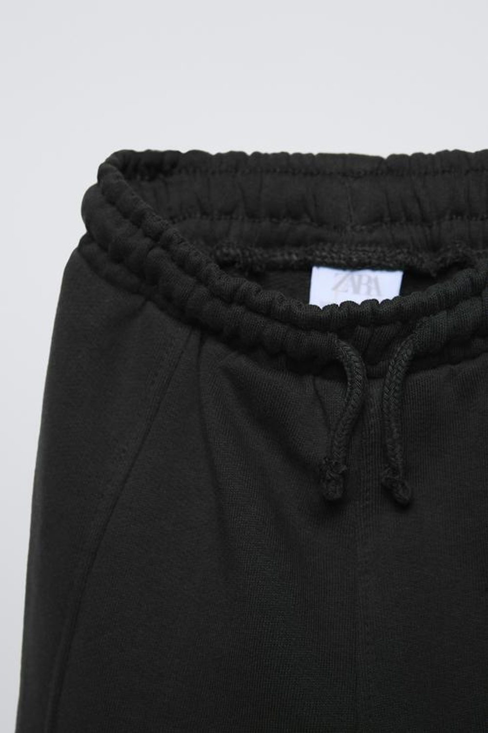 ZARA ДЖОГГЕРЫ ИЗ МЯГКОЙ ТКАНИ, ЧЕРНЫЙ