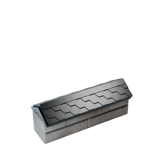 Парапет полимеркомпозитный Everest 130*510 (0,5 кирпич) черный