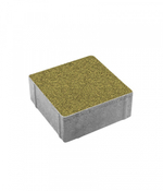 Гранитная тротуарная плитка КВАДРАТ - Б.2.К.6 Гранит Желтый