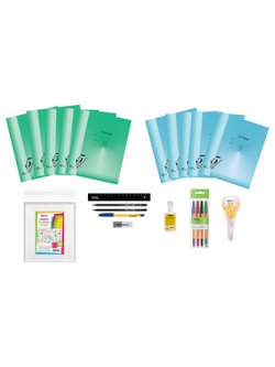 Набор первоклассника универсальный, в подарочном коробе, 32 предмета (НП-38223)