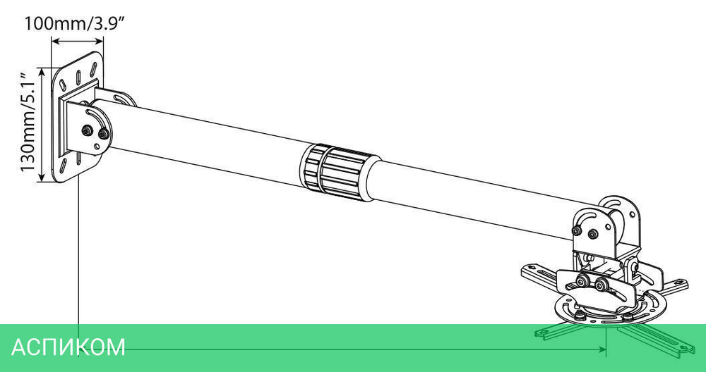 Кронштейн Cactus CS-VM-PR16L-AL