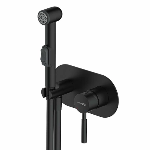 Гигиенический душ WasserKRAFT Gollach 3338 черный Soft-touch